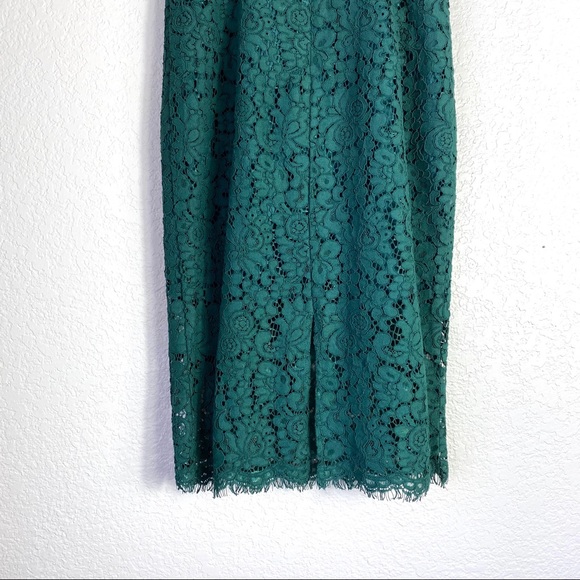 BARDOT Green Off the Shoulder Lace Dress NWT (6/S) - Picture 6 of 8